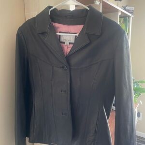 Wilsons Leather Dark Leather Jacket